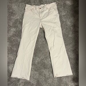 H&M Bootcut Jeans | High Waist Stretch | Cream White | Size 18